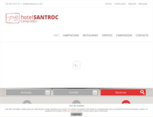 Tablet Screenshot of hotelsantroc.info